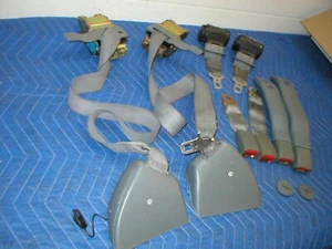 1982-92 Camaro Firebird LITE GREY Set Seat Belts 83 84 85 86 87 88 89 90 91 92 - Picture 1 of 10
