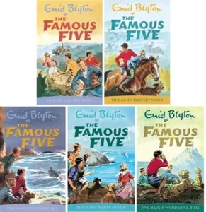 NEW SET of 5 x FAMOUS FIVE books 11-15 Enid Blyton 11 12 13 14 15 UPDATED COVER - Picture 1 of 1