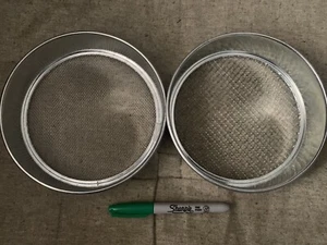 1 Set Of 2 Soil Sieve Sifter Mesh Screen Set Gardening Bonsai Houseplant - Picture 1 of 2