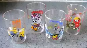 4 VASOS PROMOCIONALES MOSTAZA FRANCESA DISNEY, MINIONS, PITUFOS - Imagen 1 de 3