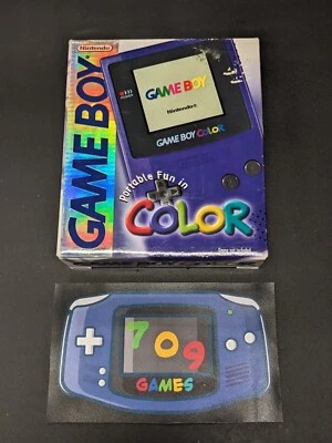 Nintendo GameBoy Colour Handheld System Grape Purple Boxed With Papers CIB - Imagem 1 de 4