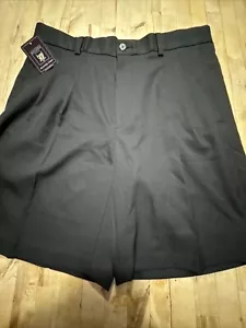 Oxford Golf Mens Black Pleaded Super Dry Golf Shorts Size 33 - Picture 1 of 11