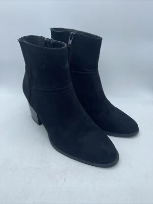 Botines occidentales LC Lauren Conrad para mujer de gamuza negra Teigen talla 9M Foto 1 de 4