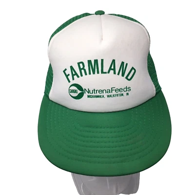 Vtg Farmland Nutrena Cargill Ag Farm Snapback IN Mesh Hat Cap Trucker Farmer - Image 1 of 4