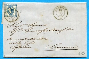 1863 GUSSOLA doppio cerchio su c.15 LITOGRAFATO (289638) - Imagen 1 de 2