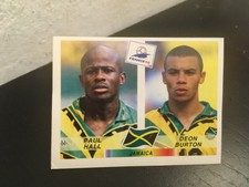 1998 PANINI WORLD CUP FRANCE FIGURE NR 560 HALL/BURTON NEWSSTAND