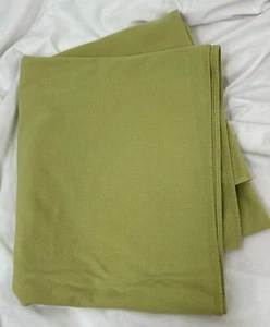 Vtg Avocado Green California Hand Prints Cotton Tablecloth 48”X52” Cottage Core - Picture 1 of 7