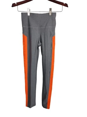 Under Armour Heatgear Women Gray Orange Elastic Waist Leggings Size XS NWT - Image 1 of 4