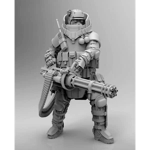 Figuras de resina 1/24 modelo soldado arma pesada sin montar sin pintar - Imagen 1 de 5