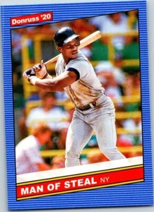 RICKEY HENDERSON 2020 DONRUSS SP VARIATION #219  (BLOWOUT)