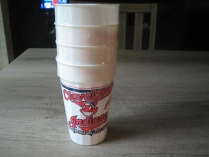 Chief Wahoo Cleveland Indians 1994 Plastic Tumblers 4 pack Cups Still Sealed New - Picture 1 of 8