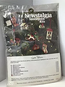 Vintage Newstalgia Linda Palmer Needlepoint Kit Christmas 3D Ornament SEALED FS - Picture 1 of 7