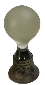 Tapón de botella jarra esmerilada EPNS A1 Sheffield England tapa y soporte 4,5" - Imagen 1 de 5