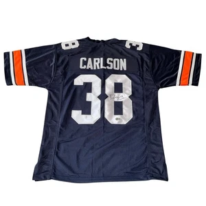 DANIEL CARLSON SIGNED AUTOGRAPH AUBURN TIGERS HOME JERSEY BECKETT BAS COA - Picture 1 of 4