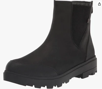 Bogs Mujer Holly Chelsea Cuero Bota Lluvia Impermeable Botas Negras Talla 10 EE. UU. Foto 1 de 4