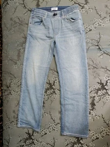 Levi's Denizen Jeans Boys 16 Lite blue Denim Straight Elastic Waist Casual - Picture 1 of 12