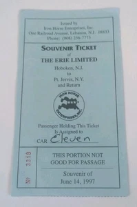 1997 - The Erie Limited - Souvenir Ticket - Bild 1 von 2
