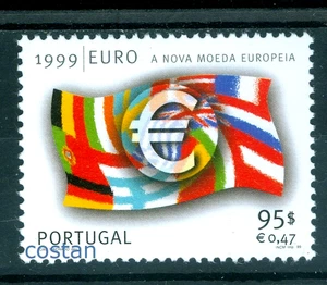 Flaggen der EU-Mitglieder 1999, Einführung der Euro-Währung, Portugal, 2326, MNH - Bild 1 von 1