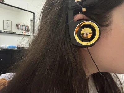 Koss Porta Pro Limited Edition Black Gold On-ear Headphones 3.5mm Mic Case  - Image 1 of 4