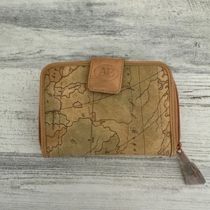 Cartera ALLAN EDWARD Mapa del Viejo Mundo Cremallera - Ranuras para Tarjetas, Bolsillo para Monedas, Ranura para Identificación - Imagen 1 de 10