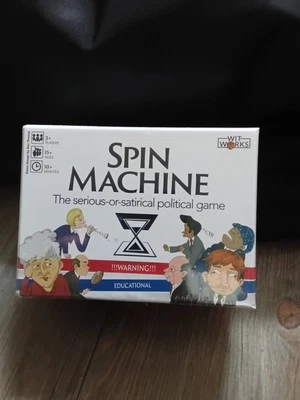 Spin Machine The Serious Or Satirical Political Rare Game Wit Works New Sealed - Image 1 of 2