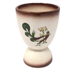 Taza de huevos Brock of California Chanticleer años 50 MCM kitsch gallo granja - Imagen 1 de 8