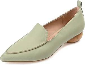 Journee Collection Maggs Weite Damen-Loafer spitze Ballerinas, salbei Größe 8,5M - Bild 1 von 4
