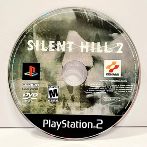 Silent Hill 2 (Sony Playstation 2 PS2, 2001) Etiqueta Negra - PROBADO, SOLO DISCO - Imagen 1 de 2
