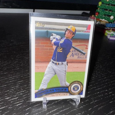 2021 Topps Archives #258 Christian Yelich Milwaukee Brewers - Image 1 of 2