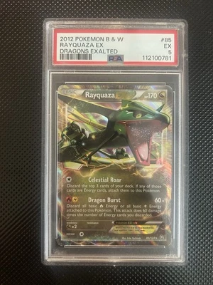 2012 Pokémon B&W Rayquaza EX Dragons Exalted #85 PSA 5 - Image 1 of 2
