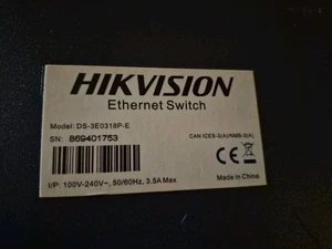 Conmutador Ethernet Hikvision Ds-3e0318p-e - Imagen 1 de 5