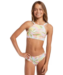 Billabong Girls Tropic Crush Rev High Neck Bikini Set L109938 Size 14 - Picture 1 of 4