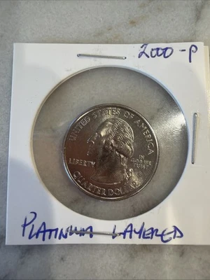 2000-P Platinum Layered State Quarter - Image 1 of 2