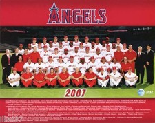 2007 LA ANGELS OF ANAHEIM  MLB BASEBALL TEAM 8X10 PHOTO PICTURE