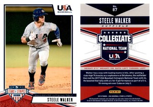 Steele Walker 2019 Panini USA Stars & Stripes Baseball Card 87  USA