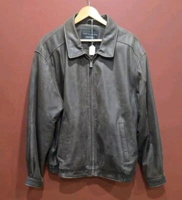 Leather Bomber Jacket By Croft & Barrow - Image 1 of 4