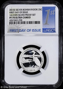 2015-S 25C Silver Proof Bombay Hook ATB Quarter NGC PF 70 UC | FDOI PR - Picture 1 of 4