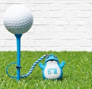 Figura de juguete de soju coreano con soporte para camiseta de golf Hite Jinro Frog Toad  - Imagen 1 de 2