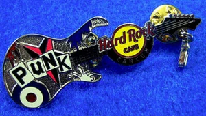 PIN DE SEGURIDAD COLGANTE SERIE GUITARRA PUNK ROCK CANCUN MEX SILVER PIN Hard Rock Café - Imagen 1 de 1