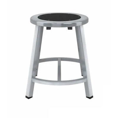 NPS 18" Titan Stool Black Steel Seat Grey Frame - Image 1 of 3