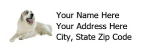 GREAT PYRENEES - Return Address Labels - 1" x 2 5/8" - Personalized - Picture 1 of 21