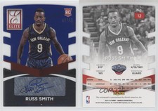 2014 Donruss Elite Status Signatures Blue Die-Cuts /49 Russ Smith Rookie Auto RC