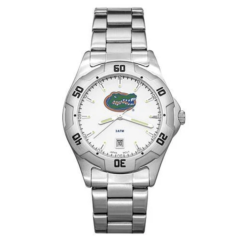 Univ Of Florida All-Pro Men's Chrome Watch W/Bracelet Cover