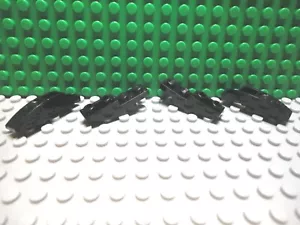 Lego 4 Blocco Mattoni Nero 4x1 Invertito Curvo Pendenze Lisce NUOVO - Foto 1 di 1