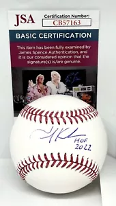 Pallone da baseball Tim Kurkjian ESPN Ford Frick firmato MLB con iscrizione HOF JSA - Foto 1 di 2