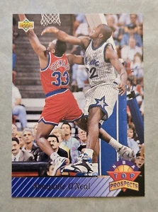 1992-93 Upper Deck #474 Shaquille O'Neal TP Top Prospects Orlando Magic Salón de la fama - Imagen 1 de 2