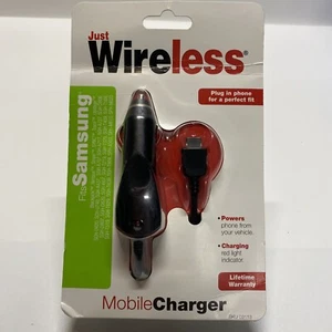 ORIGINAL Just Wireless- Car Charger USB Type-C 2.4 Amp 12 Watt 6ft Cable Samsung - Picture 1 of 3