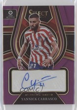 2022-23 Panini Select La Liga Signatures Purple Prizm /5 Yannick Carrasco Auto