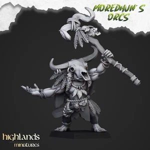 Savage Cave Ork Schamane - Hochland Miniaturen - Moredhuns Orks 28mm - Bild 1 von 1