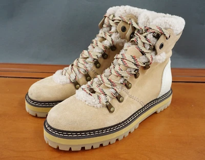 See by Chloé Eileen Flat Boots Shoe Womens 39 / 9 Brown Leather Lace Up Lug Sole - Image 1 of 4